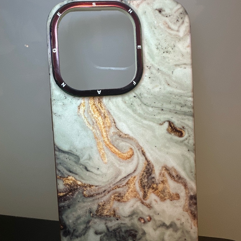 SHEIN Marble Phone Case -IPHONE 14 pro